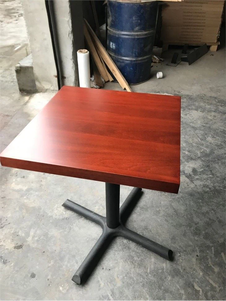 Beech Wood Leather Dinning Table For Sale
