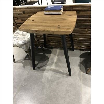 Old Elm Wooden Edge Ljepljena ploča stola za kavu